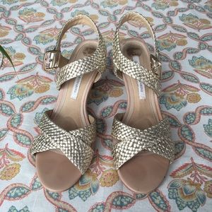 Diane Von Furstenberg Gold Heels